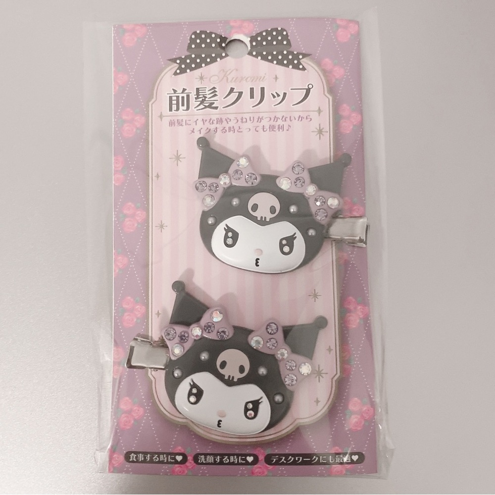 kuromi hair clips